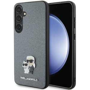 Hurtownia GSM - Etui Karl Lagerfeld KLHCS24SPSAKCMPG Samsung Galaxy S24 hardcase Saffiano Karl & Choupette Metal Pin šedá/grey - KLD1887 - {ean13} - Hurt