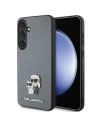 Hurtownia GSM - Case Karl Lagerfeld KLHCS24SPSAKCMPG Samsung Galaxy S24 Hardcase Saffiano Karl & Choupette Metallpin grau/grey - KLD1887 - {ean13} - Hurt