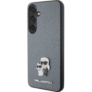 Hurtownia GSM - Etui Karl Lagerfeld KLHCS24SPSAKCMPG Samsung Galaxy S24 hardcase Saffiano Karl & Choupette Metal Pin šedá/grey - KLD1887 - {ean13} - Hurt