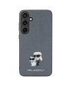 Hurtownia GSM - Etui Karl Lagerfeld KLHCS24SPSAKCMPG Samsung Galaxy S24 hardcase Saffiano Karl & Choupette Metal Pin šedá/grey - KLD1887 - {ean13} - Hurt