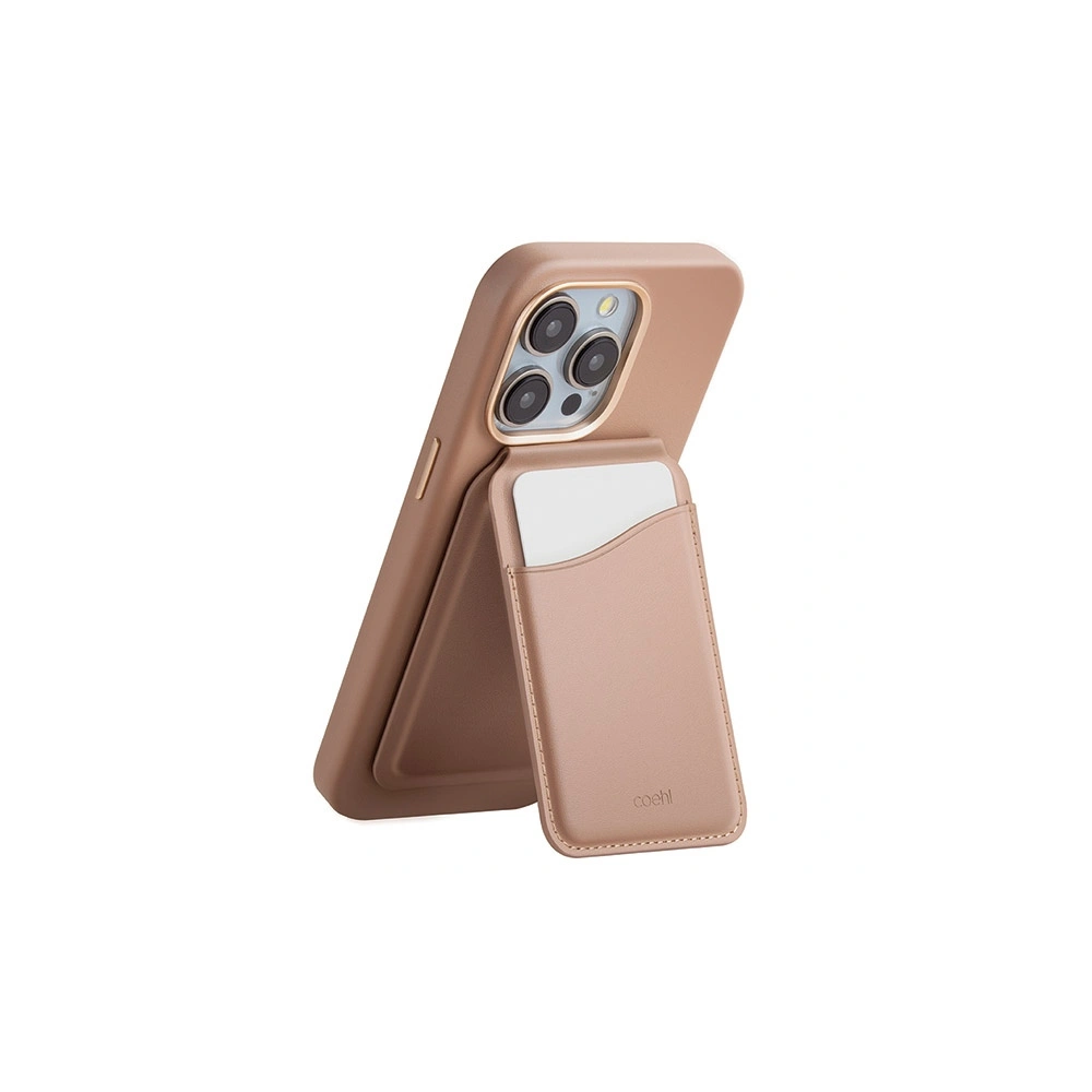 Hurtownia GSM - Magnetická peněženka UNIQ Coehl Esme MagSafe s zrcátkem a stojánkem béžová/dusty nude - UNIQ1093 - {ean13} - Hurt