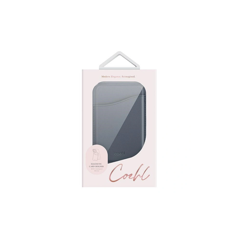 Hurtownia GSM - Portofel magnetic UNIQ Coehl Esme MagSafe cu oglindă și suport de culoare albastru închis/safir. - UNIQ1094 - {ean13} - Hurt