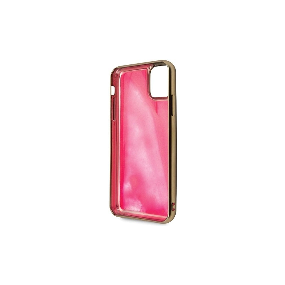 Wholesale Guess GUHCN58GLTRPI iPhone 11 Pro pink hard case Glow in the Dark Sand Matte - GUE156PNK - {ean13} - Hurt