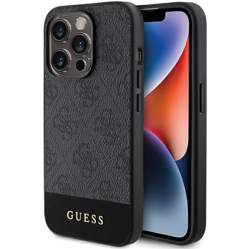Hurtownia Guess - 3666339196202 - GUE3285 - Etui Guess GUHCP15LG4GLGR Apple iPhone 15 Pro hardcase 4G Stripe Collection szary/grey - B2B homescreen