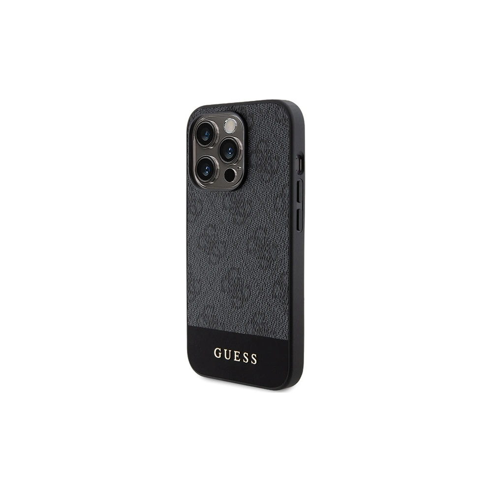 Wholesale Guess GUHCP15LG4GLGR Apple iPhone 15 Pro hardcase 4G Stripe Collection grey - GUE3285 - {ean13} - Hurt