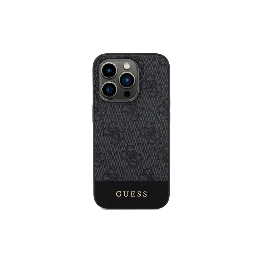 Hurtownia GSM - Etui Guess GUHCP15LG4GLGR Apple iPhone 15 Pro hardcase 4G Stripe Collection gri/grey - GUE3285 - {ean13} - Hurt