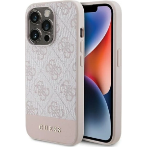 Hurtownia GSM - Etui Guess GUHCP15LG4GLPI Apple iPhone 15 Pro hardcase 4G Stripe Collection rózsaszín/pink - GUE3286 - {ean13} - Hurt