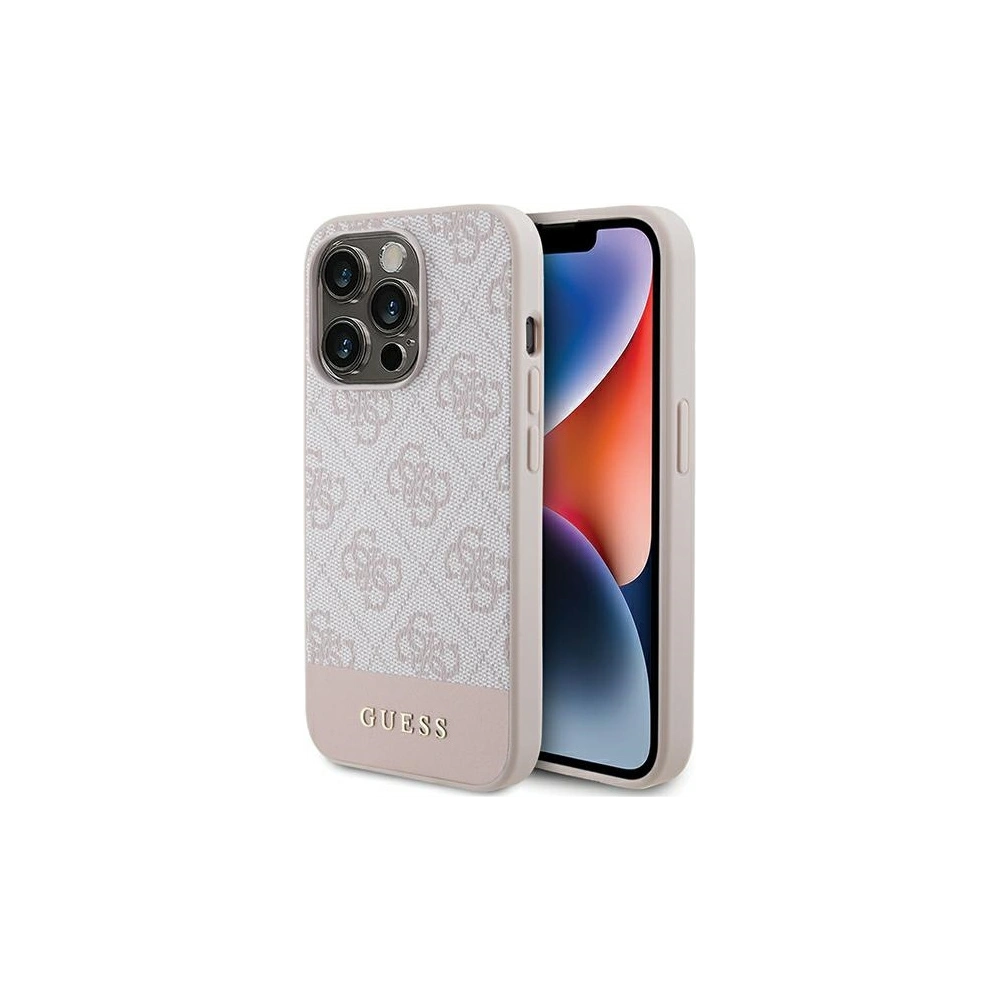 Hurtownia GSM - Etui Guess GUHCP15LG4GLPI Apple iPhone 15 Pro hardcase 4G Stripe Collection roz/pink - GUE3286 - {ean13} - Hurt