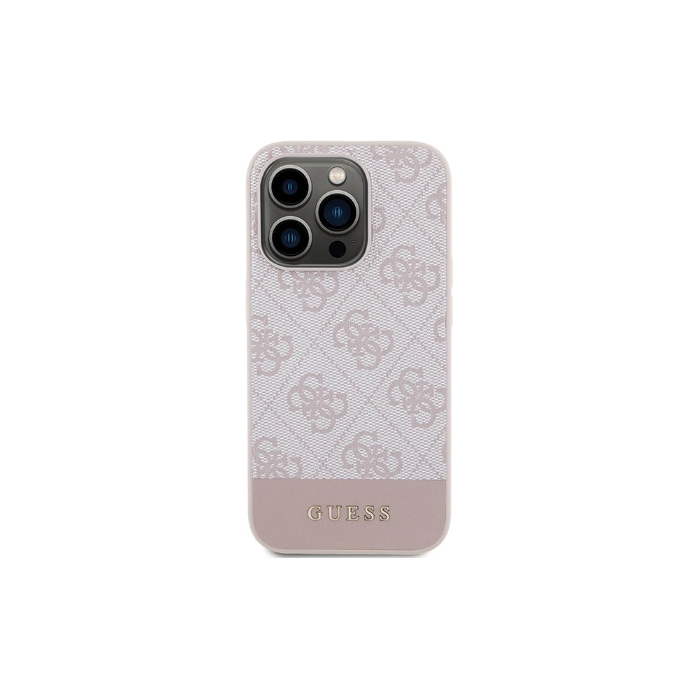 Hurtownia GSM - Etui Guess GUHCP15LG4GLPI Apple iPhone 15 Pro hardcase 4G Stripe Collection roz/pink - GUE3286 - {ean13} - Hurt