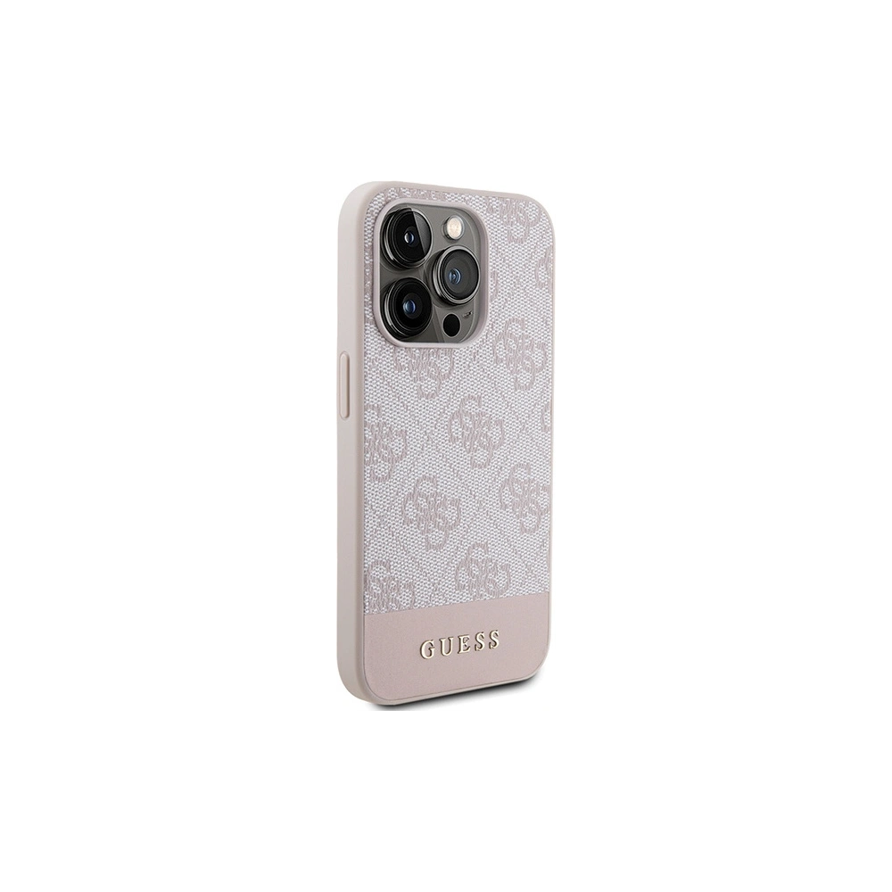 Hurtownia GSM - Etui Guess GUHCP15LG4GLPI Apple iPhone 15 Pro hardcase 4G Stripe Collection roz/pink - GUE3286 - {ean13} - Hurt