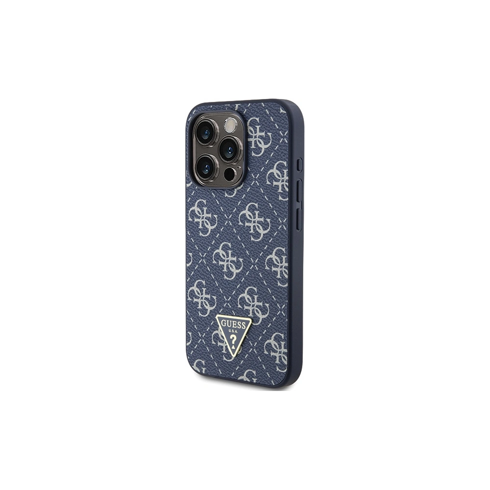 Hurtownia GSM - Case Guess GUHCP15LPG4GPB Apple iPhone 15 Pro Hardcase 4G Triangle Metal Logo blau/blue - GUE3287 - {ean13} - Hurt
