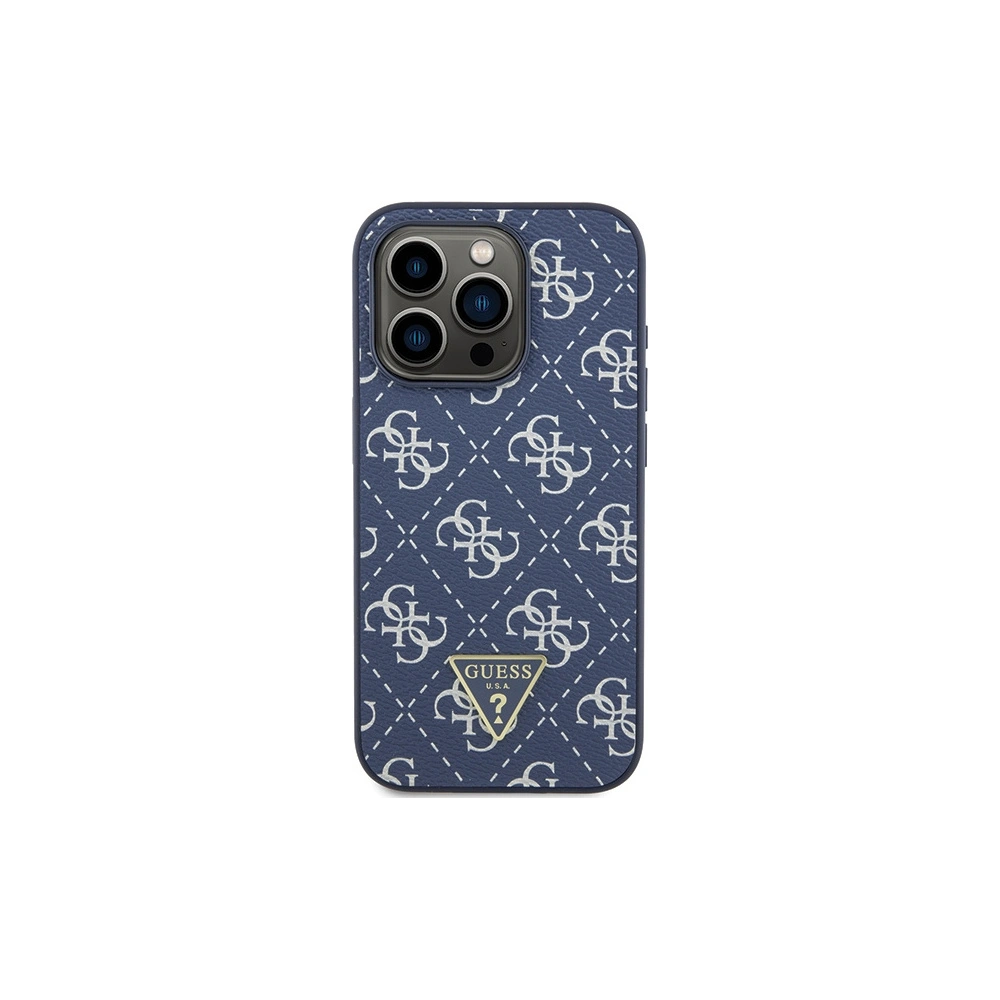 Hurtownia GSM - Case Guess GUHCP15LPG4GPB Apple iPhone 15 Pro Hardcase 4G Triangle Metal Logo blau/blue - GUE3287 - {ean13} - Hurt