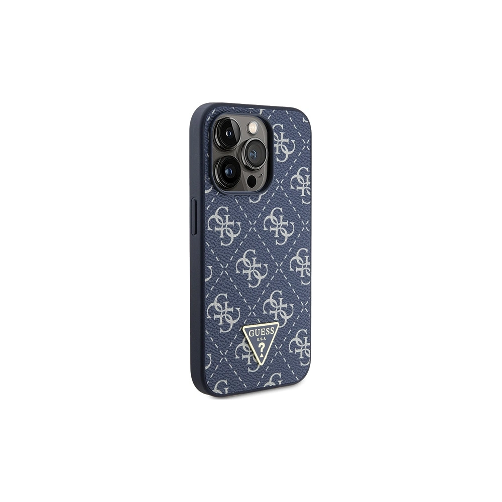 Hurtownia GSM - Case Guess GUHCP15LPG4GPB Apple iPhone 15 Pro Hardcase 4G Triangle Metal Logo blau/blue - GUE3287 - {ean13} - Hurt