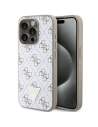 Guess GUHCP15LPG4GPH Apple iPhone 15 Pro hardcase 4G Triangle Metal Logo white