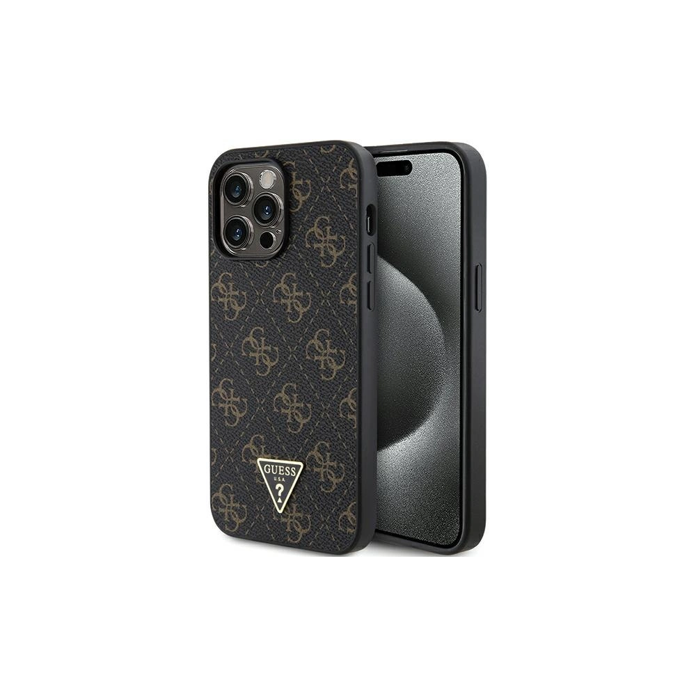 Hurtownia GSM - Etui Guess GUHCP15LPG4GPK Apple iPhone 15 Pro hardcase 4G Triangle Metal Logo negru/black - GUE3289 - {ean13} - Hurt