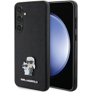 Hurtownia GSM - Etui Karl Lagerfeld KLHCS24SPSAKCMPK Samsung Galaxy S24 hardcase Saffiano Karl & Choupette Metal Pin černý/black - KLD1888 - {ean13} - Hurt