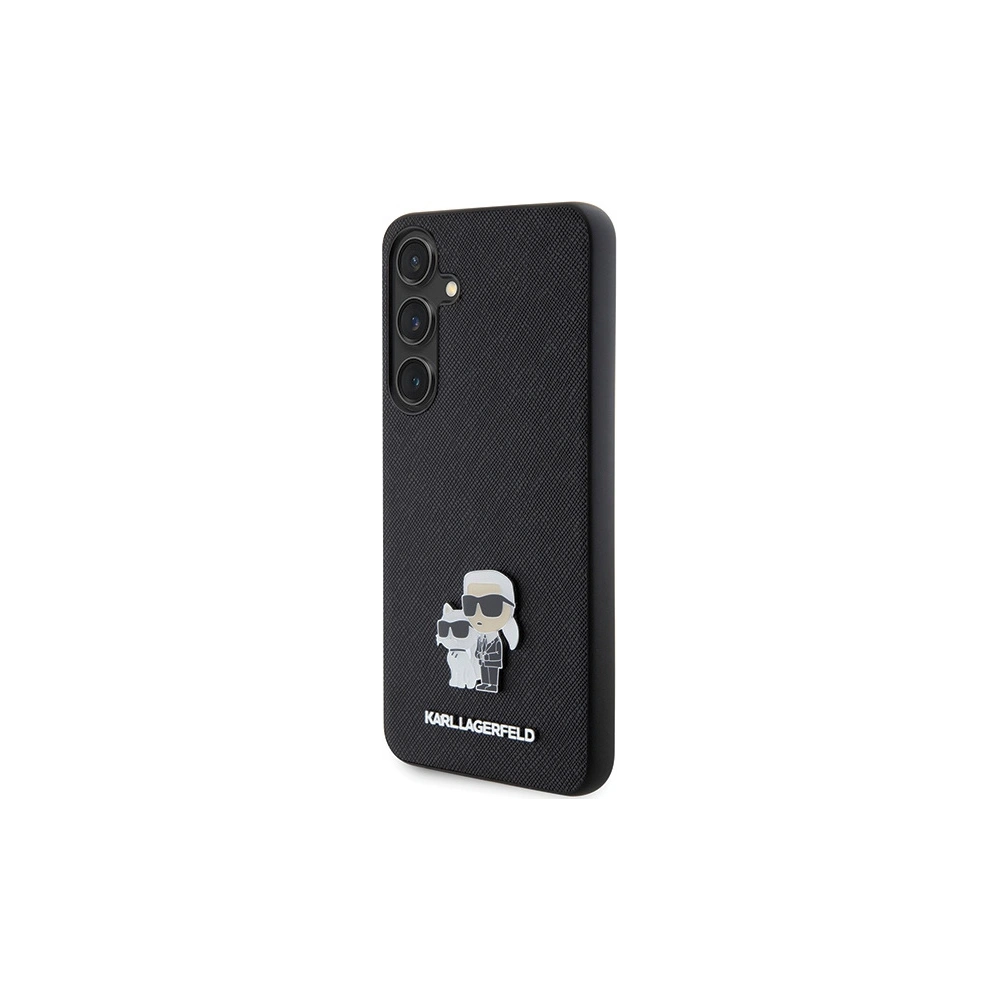 Hurtownia GSM - Etui Karl Lagerfeld KLHCS24SPSAKCMPK Samsung Galaxy S24 hardcase Saffiano Karl & Choupette Metal Pin negru/black - KLD1888 - {ean13} - Hurt