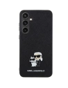 Hurtownia GSM - Etui Karl Lagerfeld KLHCS24SPSAKCMPK Samsung Galaxy S24 hardcase Saffiano Karl & Choupette Metal Pin negru/black - KLD1888 - {ean13} - Hurt