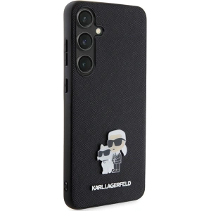 Etui Karl Lagerfeld KLHCS24SPSAKCMPK Samsung Galaxy S24 hardcase Saffiano Karl & Choupette Metal Pin czarny/black
