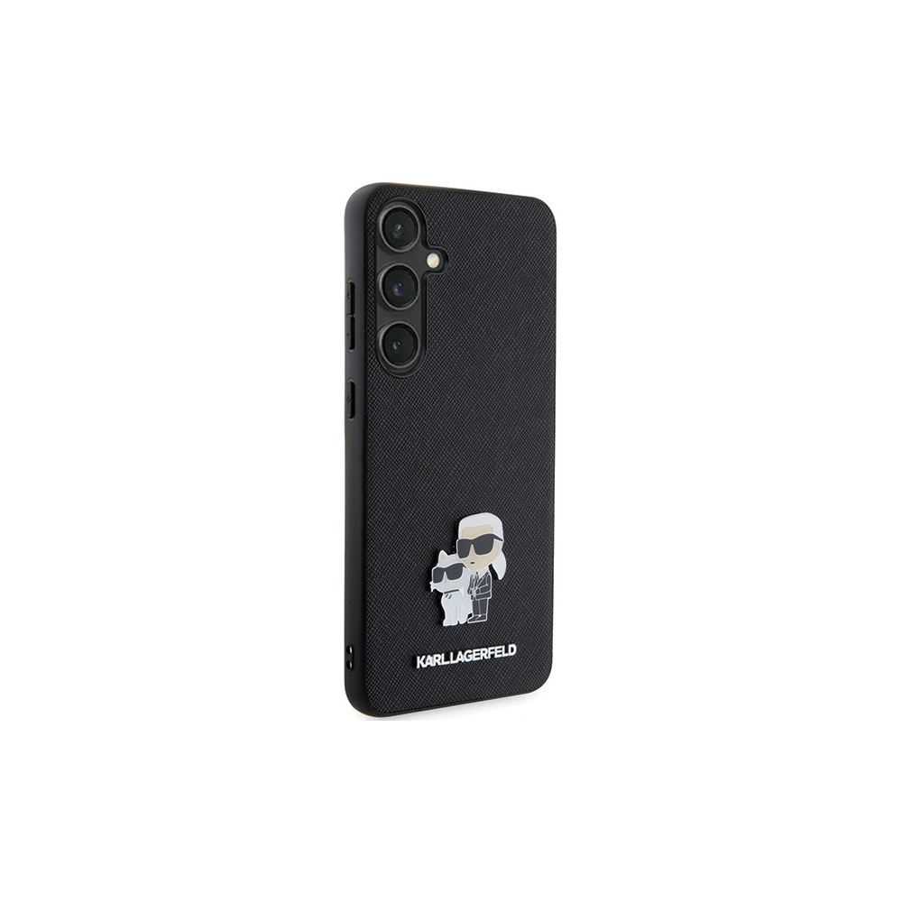 Hurtownia GSM - Etui Karl Lagerfeld KLHCS24SPSAKCMPK Samsung Galaxy S24 hardcase Saffiano Karl & Choupette Metal Pin negru/black - KLD1888 - {ean13} - Hurt