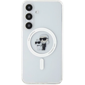 Tok Karl Lagerfeld KLHMS24SHGKCNOT Samsung Galaxy S24 kemény tok IML Karl&Choupette MagSafe átlátszó