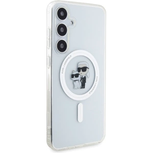 Tok Karl Lagerfeld KLHMS24SHGKCNOT Samsung Galaxy S24 kemény tok IML Karl&Choupette MagSafe átlátszó
