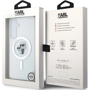 Tok Karl Lagerfeld KLHMS24SHGKCNOT Samsung Galaxy S24 kemény tok IML Karl&Choupette MagSafe átlátszó
