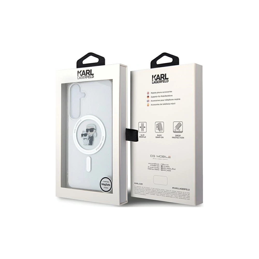 Hurtownia GSM - Etui Karl Lagerfeld KLHMS24SHGKCNOT Samsung Galaxy S24 hardcase IML Karl&Choupette MagSafe transparent - KLD1891 - {ean13} - Hurt