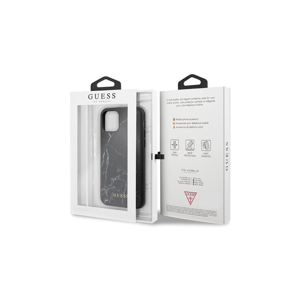 Hurtownia GSM - Etui Guess GUHCN58HYMABK Apple iPhone 11 Pro czarny /black Marble - GUE157BLK - {ean13} - Hurt