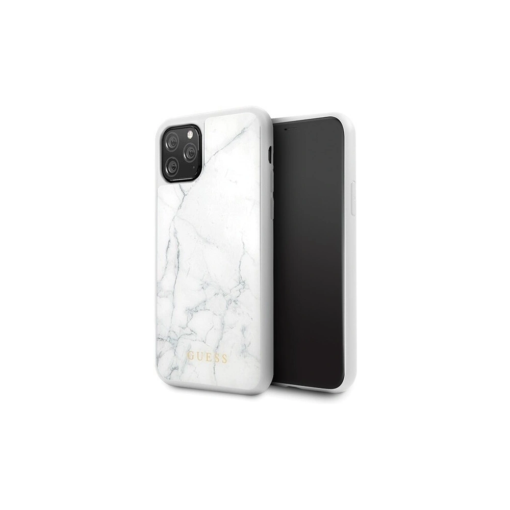 Hurtownia GSM - Etui Guess GUHCN58HYMAWH Apple iPhone 11 Pro biały/white Marble - GUE158WHT - {ean13} - Hurt