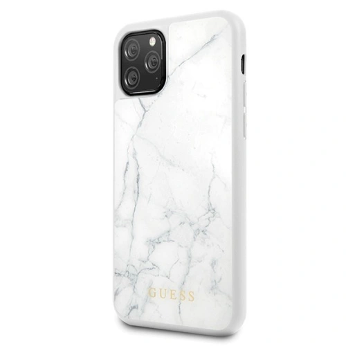Etui Guess GUHCN58HYMAWH Apple iPhone 11 Pro biały/white Marble