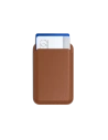 Basis Satechi Vegan-Leder Geldbeutel Ständer für Apple iPhone MagSafe braun