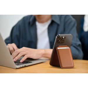 Hurtownia GSM - Basis Satechi Vegan-Leder Geldbeutel Ständer für Apple iPhone MagSafe braun - STH100 - {ean13} - Hurt