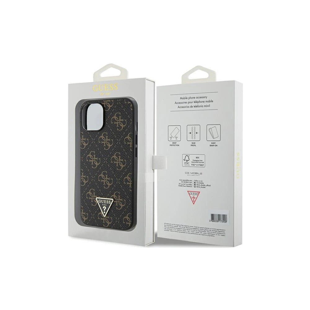 Hurtownia GSM - Etui Guess GUHCP15MPG4GPK Apple iPhone 15 Plus / 14 Plus hardcase 4G Triunghi Metal Logo negru/black - GUE3291 - {ean13} - Hurt