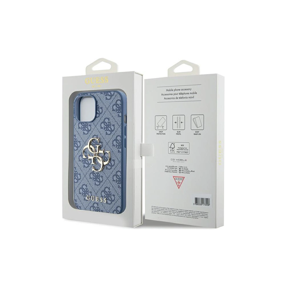 Hurtownia GSM - Etui Guess GUHCP15S4GMGBL Apple iPhone 15 / 14 / 13 hardcase 4G Big Metal Logo albastru/blue - GUE3292 - {ean13} - Hurt