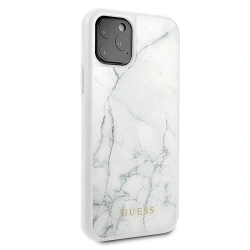 Etui Guess GUHCN58HYMAWH Apple iPhone 11 Pro biały/white Marble