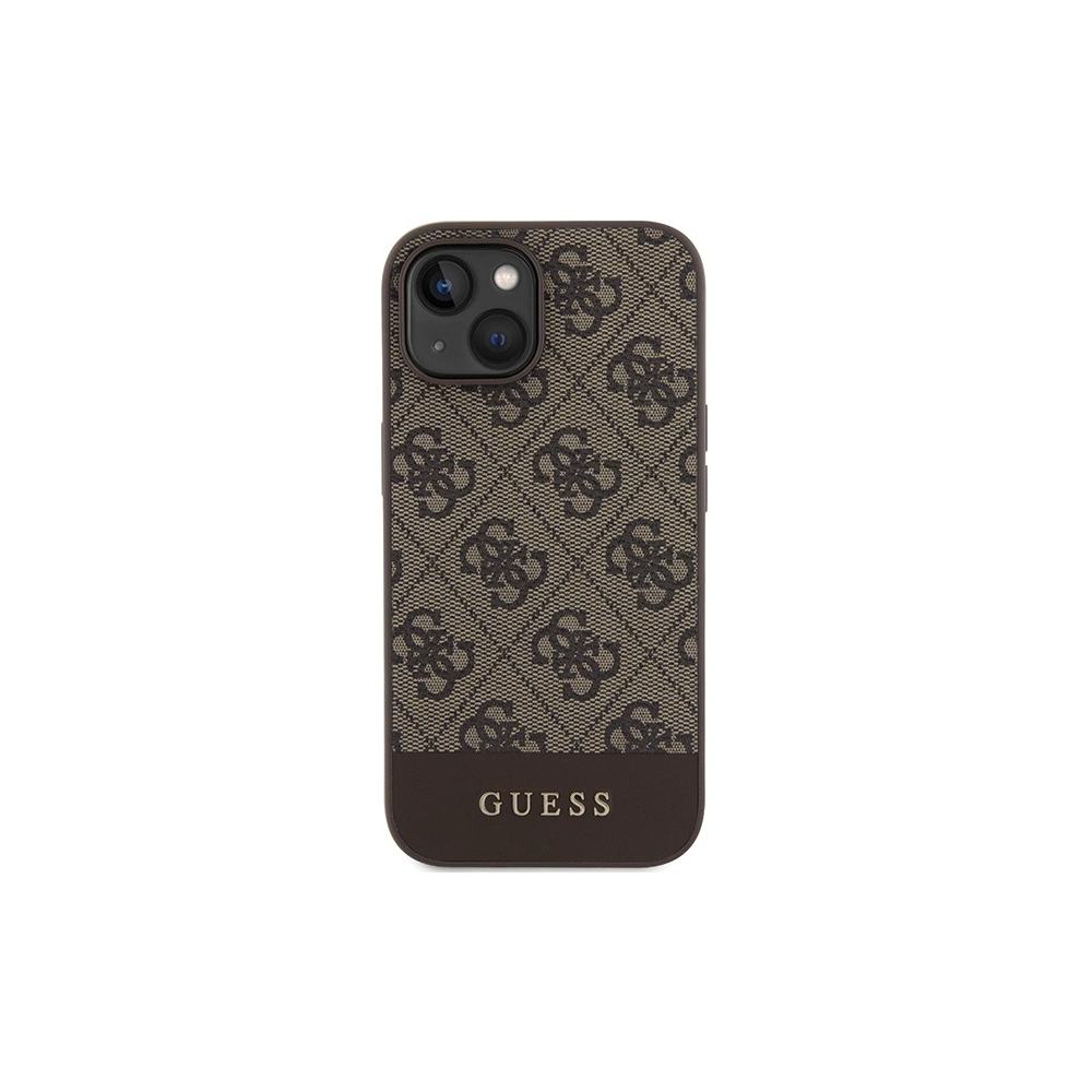 Hurtownia GSM - Etui Guess GUHCP15SG4GLBR Apple iPhone 15 / 14 / 13 hardcase 4G Stripe Collection hnědý/brown - GUE3294 - {ean13} - Hurt