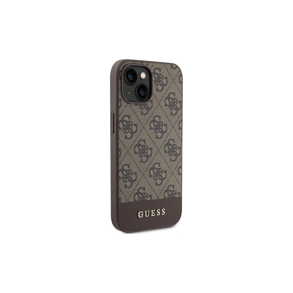 Hurtownia GSM - Etui Guess GUHCP15SG4GLBR Apple iPhone 15 / 14 / 13 hardcase 4G Stripe Collection hnědý/brown - GUE3294 - {ean13} - Hurt
