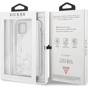 Hurtownia GSM - Etui Guess GUHCN58HYMAWH Apple iPhone 11 Pro biały/white Marble - GUE158WHT - {ean13} - Hurt