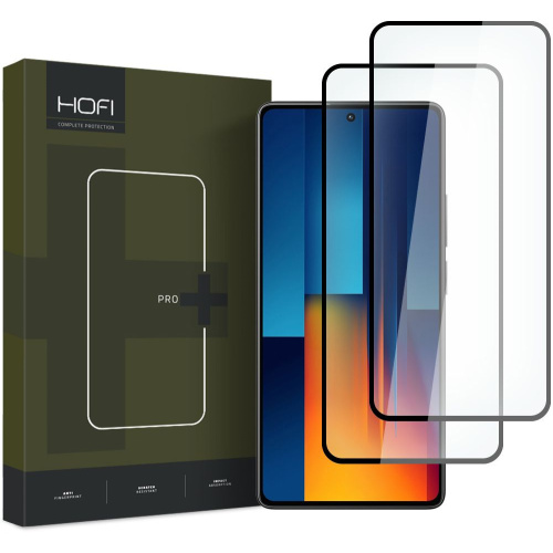 Hofi Distributor - 5906203691784 - HOFI478 - Hofi Glass Pro+ Xiaomi Poco M6 Pro 4G / LTE Black [2 PACK] - B2B homescreen