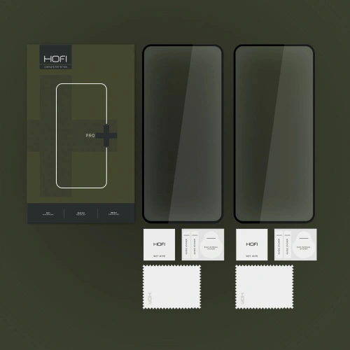 Szkło hartowane Hofi Glass Pro+ Xiaomi Poco M6 Pro 4G / LTE Black [2 PACK]
