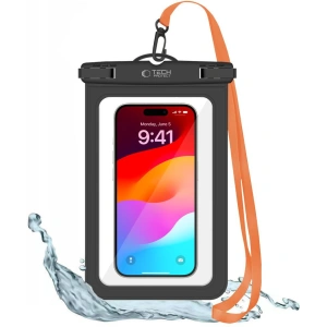 Hurtownia GSM - Uniwersalne wodoszczelne etui Tech-Protect UWC9 Universal Waterproof Case 8.9" Black/orange - THP2655 - {ean13} - Hurt