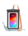 Univerzális vízálló tok Tech-Protect UWC9 Univerzális Vízálló Tok 8.9" Fekete/narancs