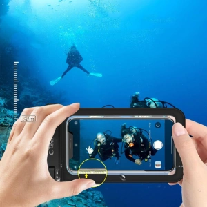 Hurtownia GSM - Uniwersalne wodoszczelne etui Tech-Protect UWC9 Universal Waterproof Case 8.9" Black/orange - THP2655 - {ean13} - Hurt