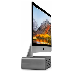 Wholesale Twelve South HiRise Pro aluminium stand for iMac and Apple Studio Display with storage compartment (gunmetal) - TSH70 - {ean13} - Hurt