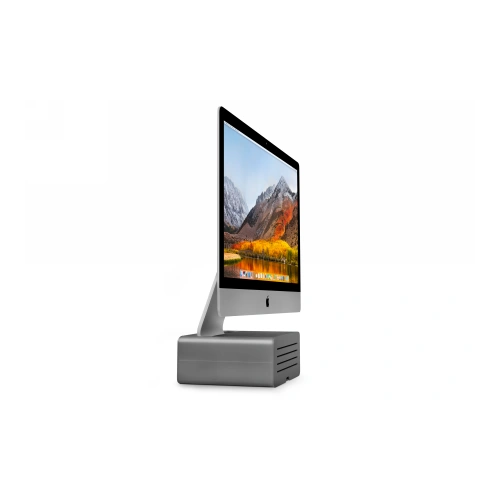 Aluminiowa podstawka Twelve South HiRise Pro do iMac i Apple Studio Display ze schowkiem (gunmetal)