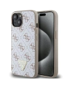 Etui Guess GUHCP15SPG4GPH Apple iPhone 15 / 14 / 13 hardcase 4G Triangle Metal Logo alb/white