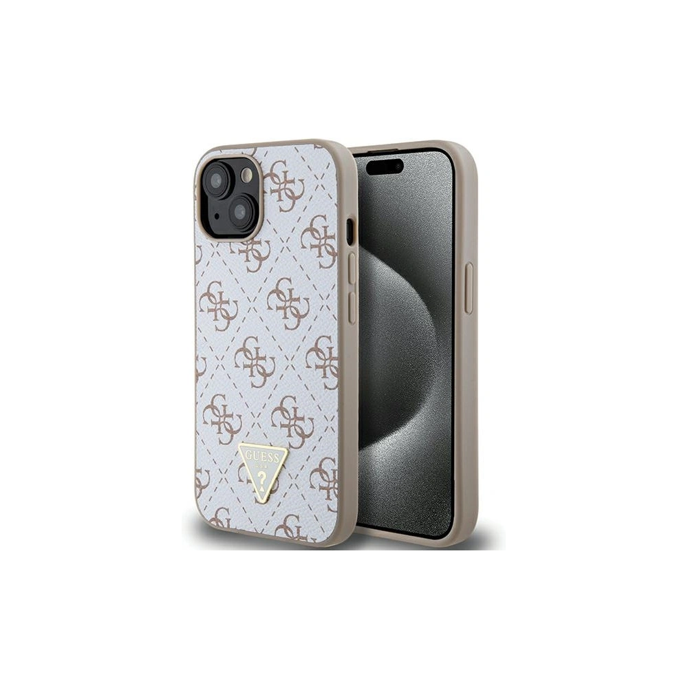 Hurtownia GSM - Etui Guess GUHCP15SPG4GPH Apple iPhone 15 / 14 / 13 hardcase 4G Triangle Metal Logo alb/white - GUE3297 - {ean13} - Hurt