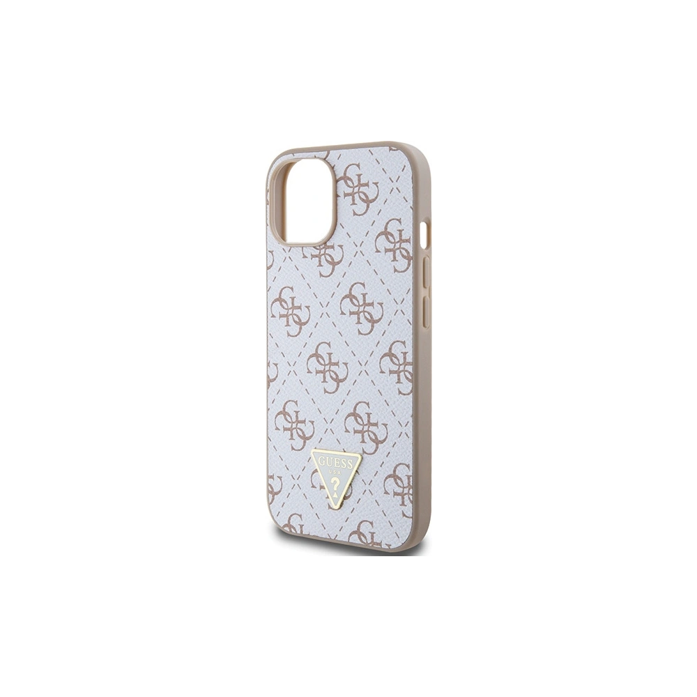 Hurtownia GSM - Etui Guess GUHCP15SPG4GPH Apple iPhone 15 / 14 / 13 hardcase 4G Triangle Metal Logo bílý/white - GUE3297 - {ean13} - Hurt