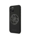 Hurtownia GSM - Etui Guess GUHCN58LS4GBK Apple iPhone 11 Pro black/czarny hard case Silicone 4G Tone On Tone - GUE163BLK - {ean13} - Hurt
